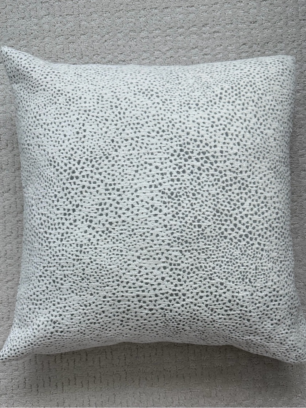 West‎ Elm Dotted Chenille Jacquard Pillow Cover slate 20x20